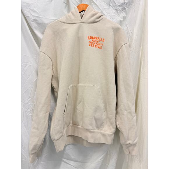 Coachella 2024 Official Merch Hoodie Tan Size‎ Large Graphic On the Back - Picture 5 of 8